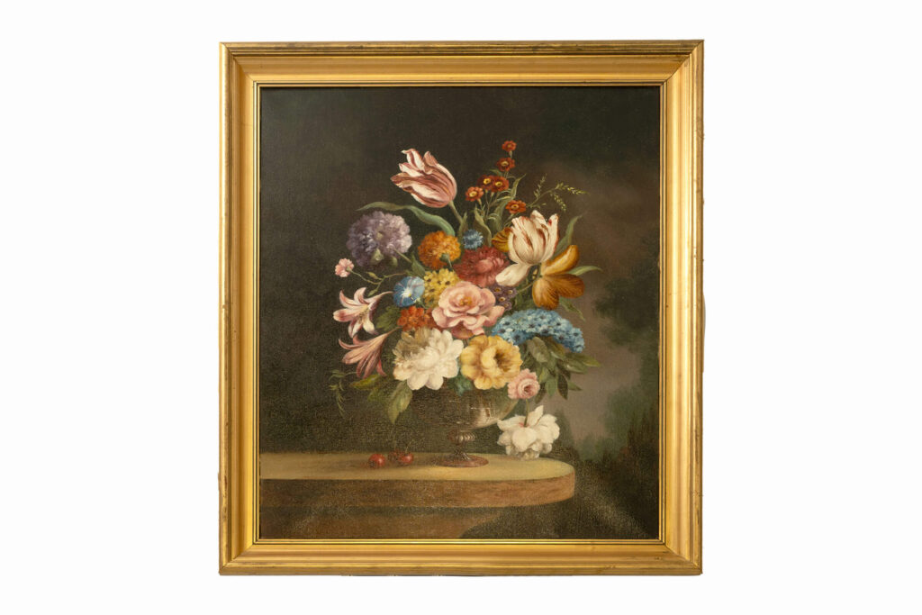 Oil on Canvas of floral display